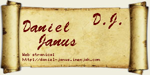 Daniel Janus vizit kartica